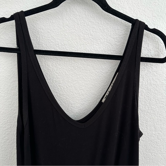 Michael Stars Black Wide Leg V Neck Jumpsuit - Picture 3 of 7